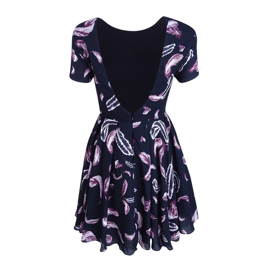 Shop Fame And Partners Women S Printed Fit Flare Dress 4
