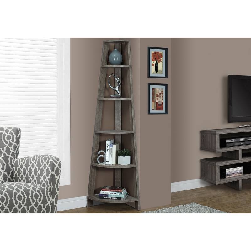 5 Tier Corner Bookshelf