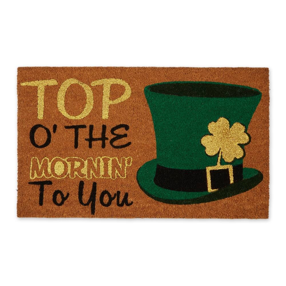Pot Of Gold Glitter Doormat