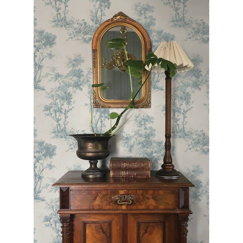 Chris Loves Julia x A-Street Prints Sainsbury Light Blue Forest Wallpaper