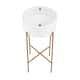 Option White / Brushed Gold
