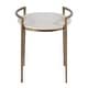 preview thumbnail 2 of 4, Madlyn 19 in. W Round Marble and Iron Side Table