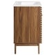 preview thumbnail 3 of 16, Modway Walnut Grain Vanity with Ceramic Basin
