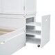 preview thumbnail 27 of 25, Twin Size Platform Bed with Storage Headboard and Footboard, Pull Out Shelves and Twin Size Trundle
