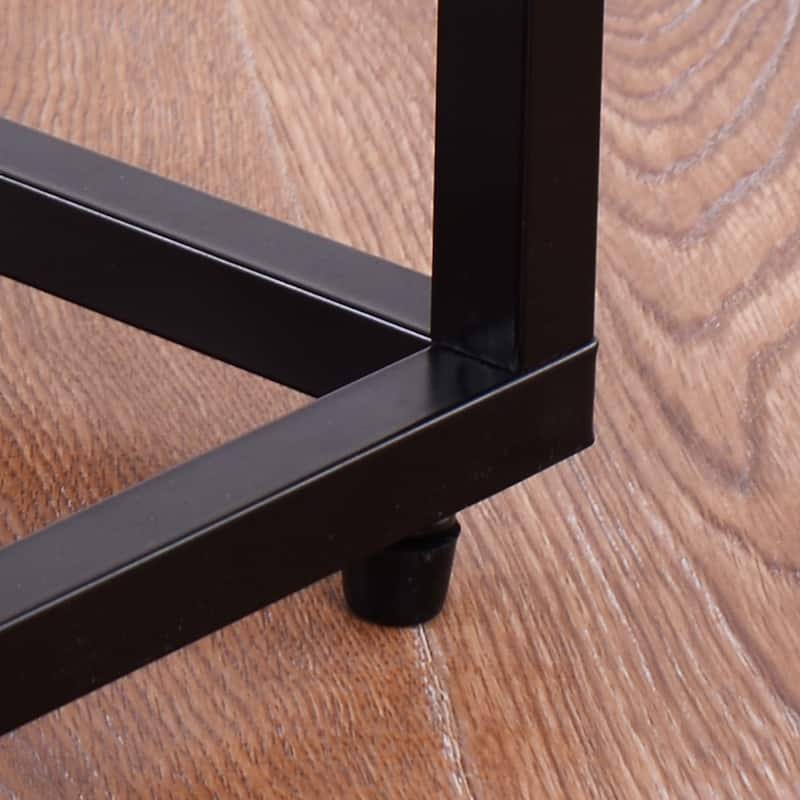 Costway 2PCS Coffee Tray Side Sofa End Table Ottoman Couch Stand TV