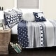 preview thumbnail 10 of 13, Taylor & Olive Ever-Tru Elephant Stripe 5-piece Quilt Set