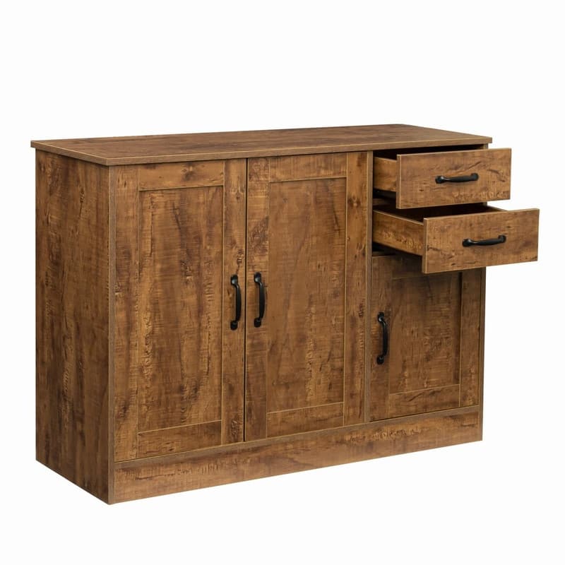 43.31''W Sideboard with 2 doors and 1 Storage and 2 drawers - N/A