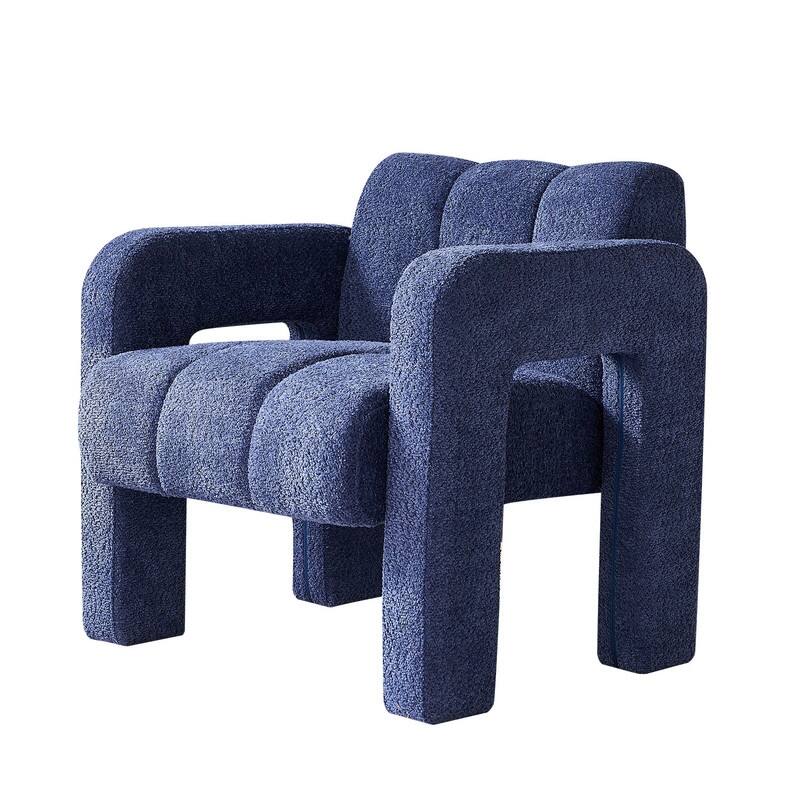 31.10" Wide Boucle Upholstered Accent Chair, Modern Comfy Single Lounge Armchair for Living Room, Bedroom, Apartment