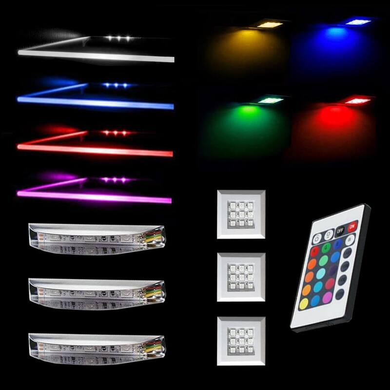 LED Light Kits - LED Clip and LED Puck Sets - 3 CLIPS 3 PUCKS