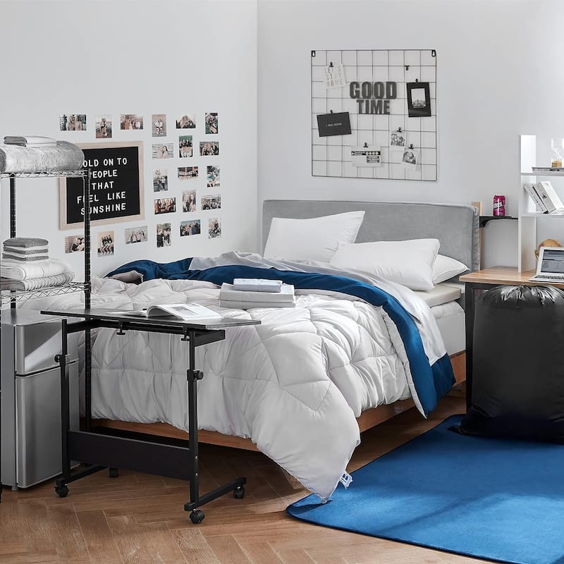 BYB Jet Stream/Nightfall Navy Reversible Comforter - Oversized Bedding