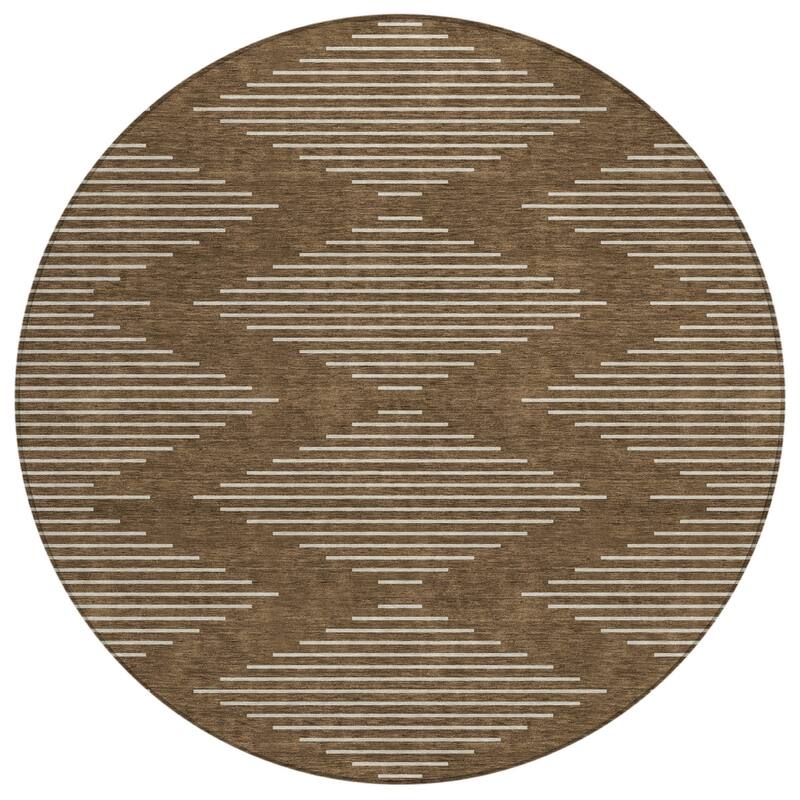 HomeRoots Geometric Transitional Rectangle Outdoor Rug