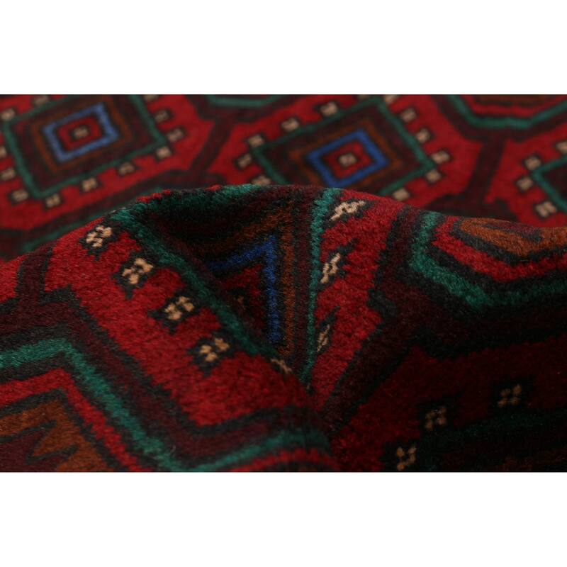Teimani Red Rug 3'10" x 6'7" - 3'10 x 6'7