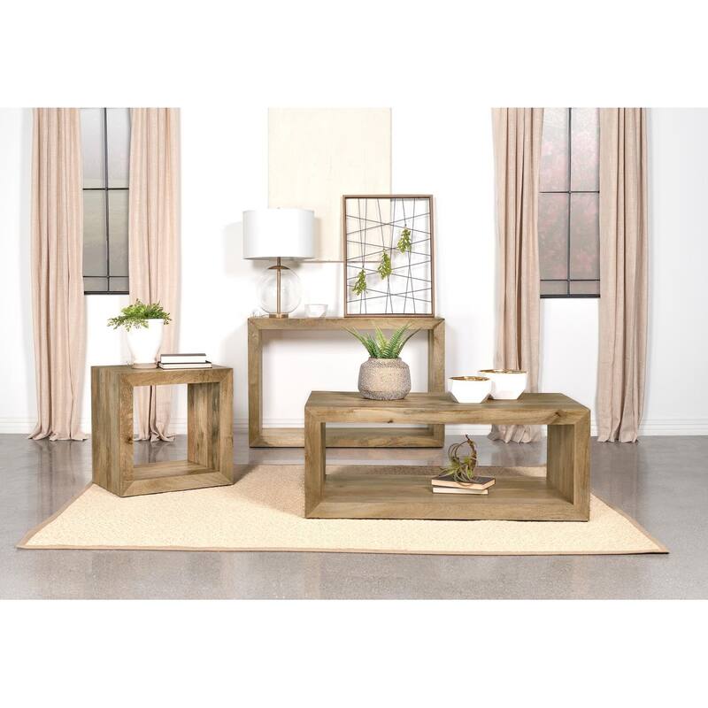 Headron Natural Rectangular Coffee Table