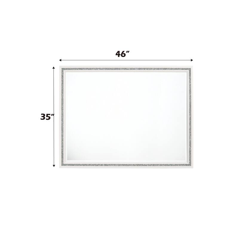 White Finish Mirror