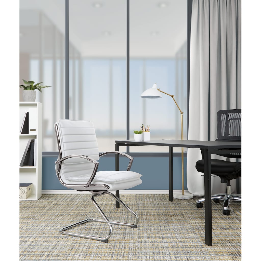 Professional Guest Chair with Sled Base and Removable Sleeves
