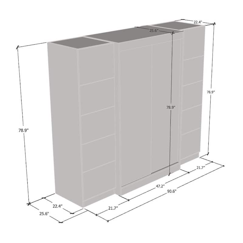 Aria 2D120-EXEX Wardrobe