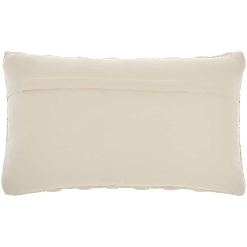 Mina Victory Life Styles Woven Lines And Dots Textured Throw Pillow