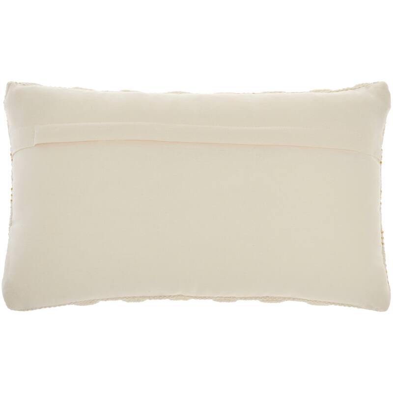 Mina Victory Life Styles Woven Lines And Dots Textured Throw Pillow