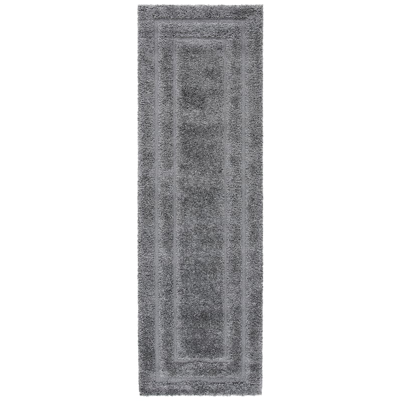 SAFAVIEH Florida Shag Carlinde Border 1.2-inch Thick Rug
