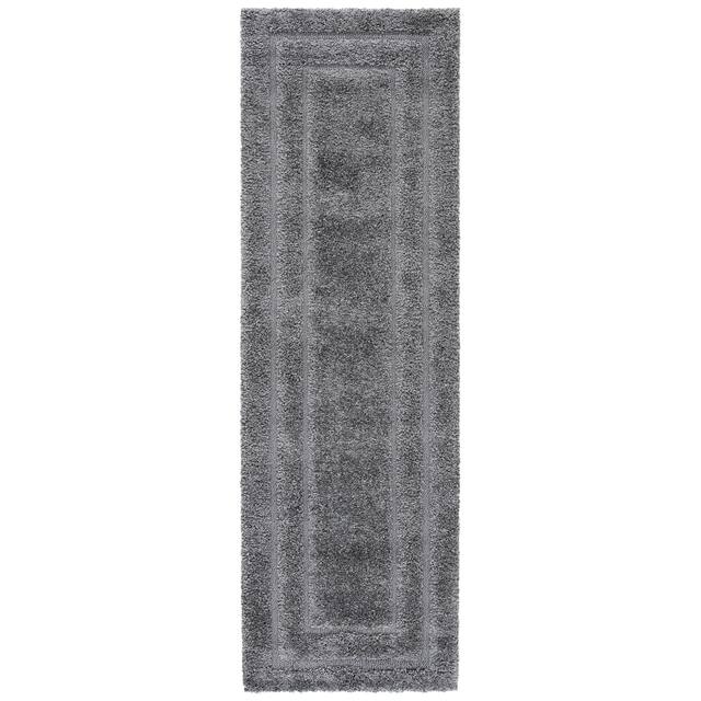 SAFAVIEH Florida Shag Carlinde Border 1.2-inch Thick Rug