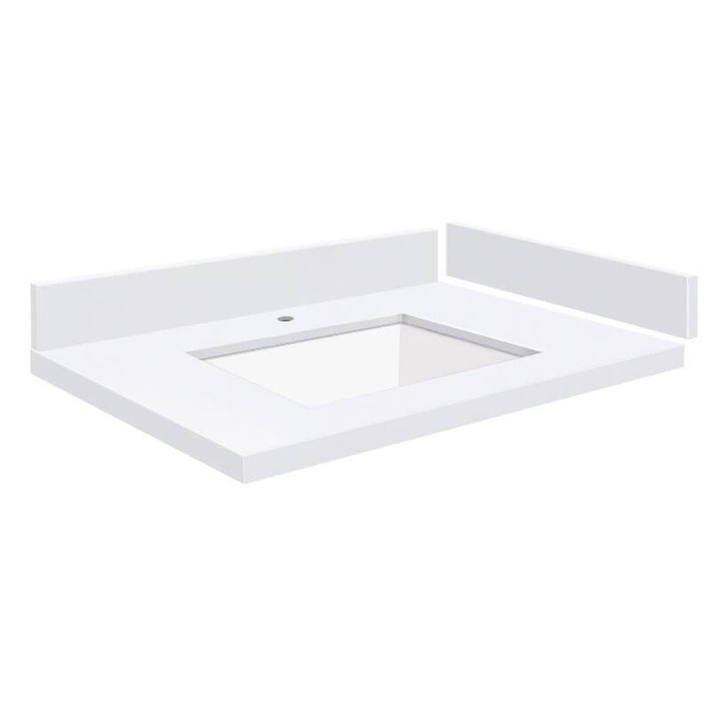 Transolid VT25.25x22-1KU-1 Silestone 26" Quartz Vanity Top with
