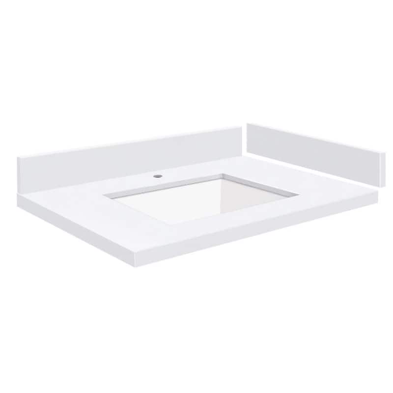 Transolid VT25.5x22-1KU-1 Silestone 26" Quartz Vanity Top with