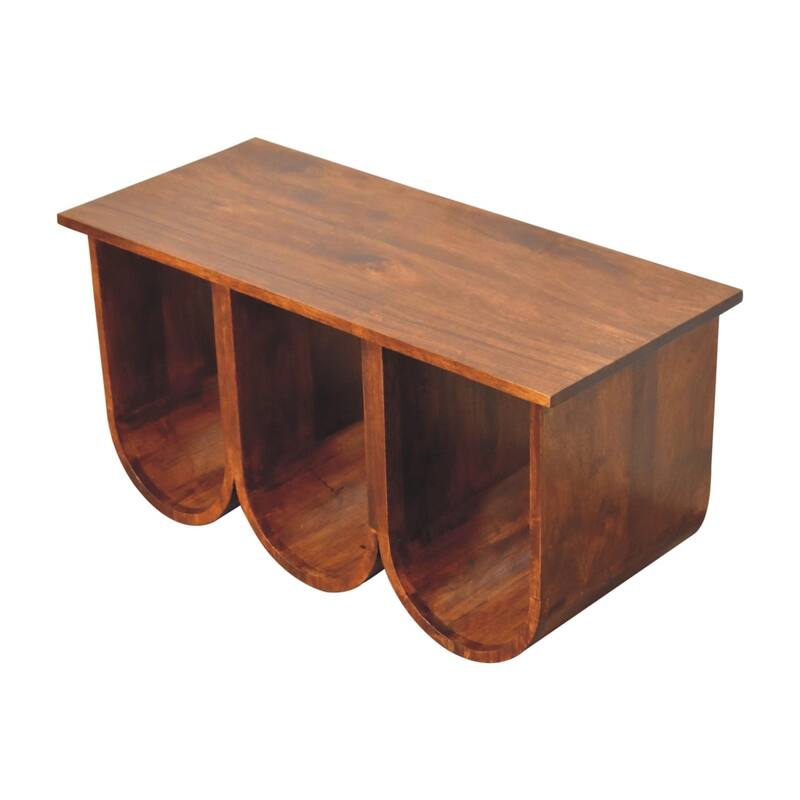 Artisan Furniture Solid Wood Triple Open Style Coffee Table