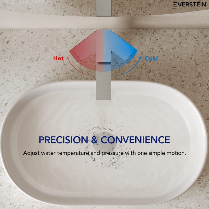 12" Height Bathroom Faucet, Single Handle Single Hole Sink Faucet Matte Black Spot Resistant