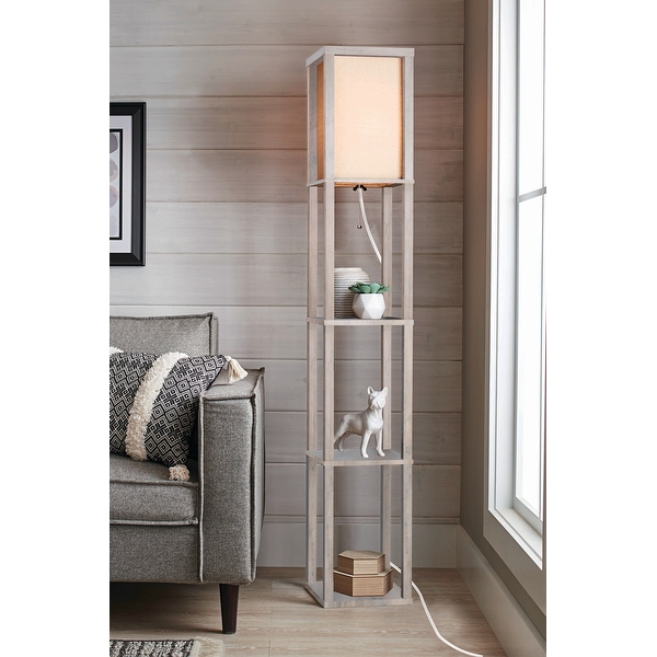 Bed bath and beyond floor lamp with shelves hot sale