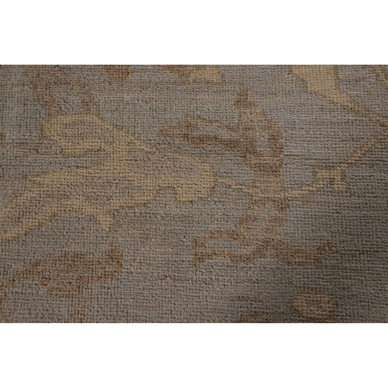 Vegetable Dye Oushak Area Rug Handmade Wool Carpet - 8'2" x 9'7"
