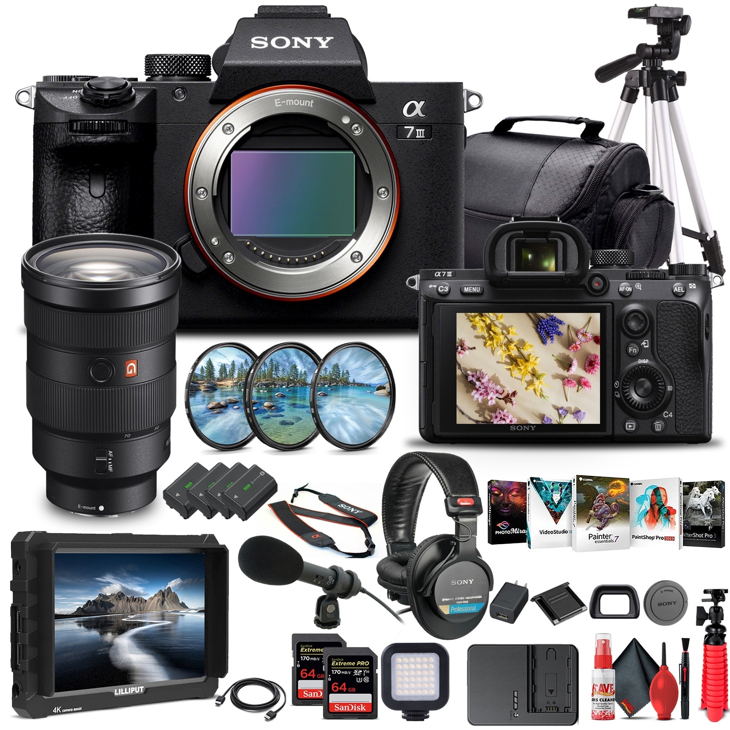Sony Alpha a7 III Mirrorless Camera W/ Sony FE 24-70mm Lens - Pro