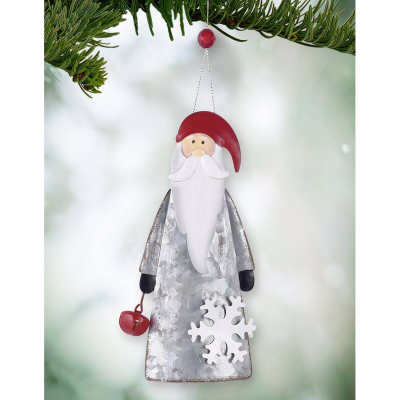 Woodland Santa Ornament, Set of 2