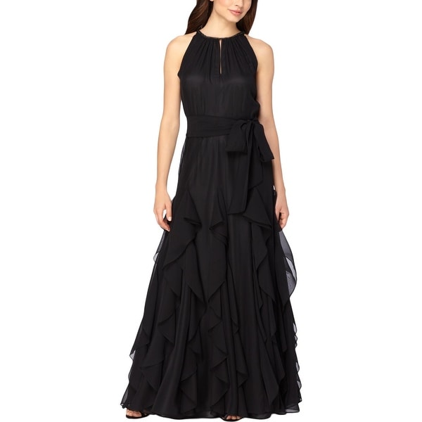 Tahari Asl Womens Evening Dress Ruffled Embellished Free Tahari Asl Womens Evening Dress Ruffled Embellished