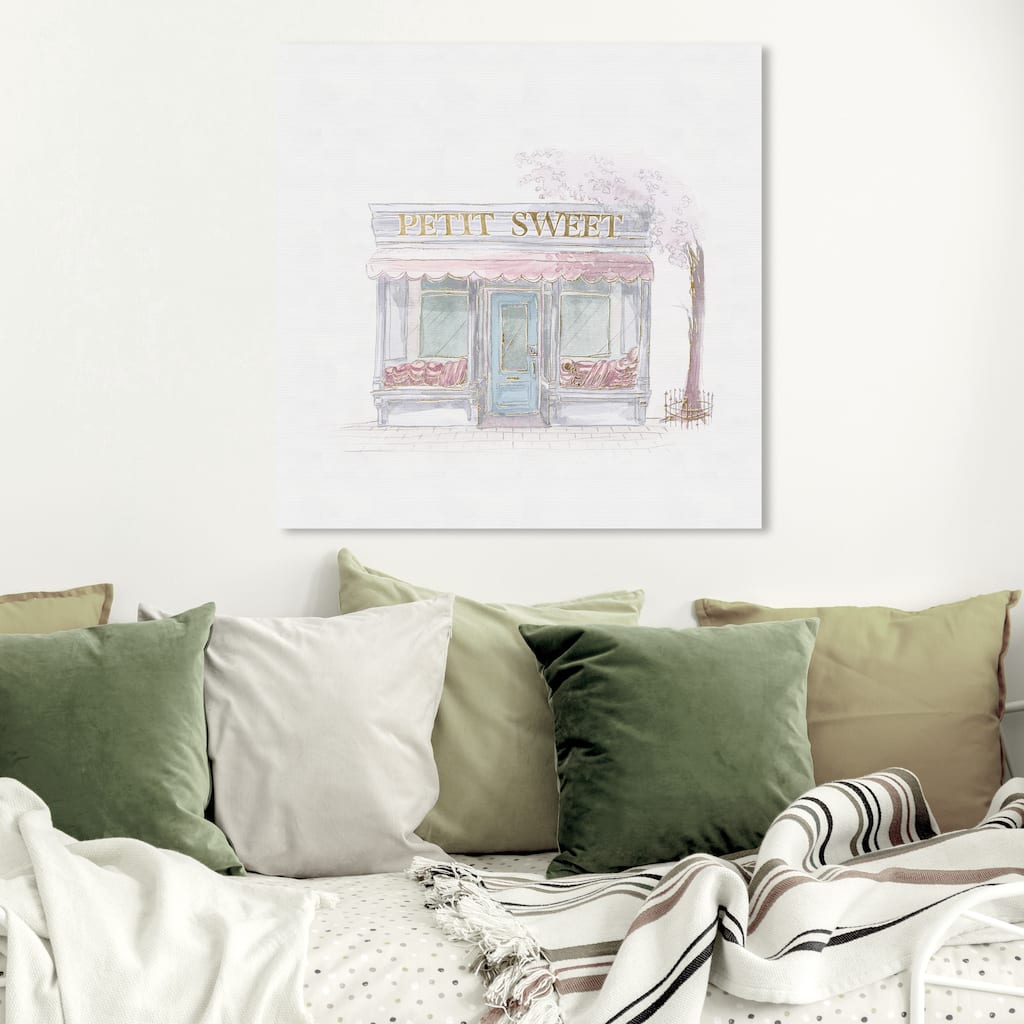 Wynwood Studio 'Petit Sweet II' Food and Cuisine Wall Art Canvas Print Baking Essentials - Pink, White