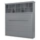 preview thumbnail 5 of 28, Queen Size Murphy Bed Wall Bed with Top Shelves & USB
