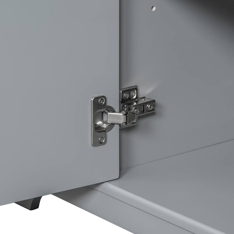 GDFStudio - Avalon 36-Inch Bathroom Vanity Cabinet Base Only, One Cabinet, Solid Wood & MDF Board, Painted Finish