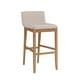 preview thumbnail 87 of 115, Gracie Modern Bar Stool, Boucle Upholstered Chair and Brushed Wooden Legs