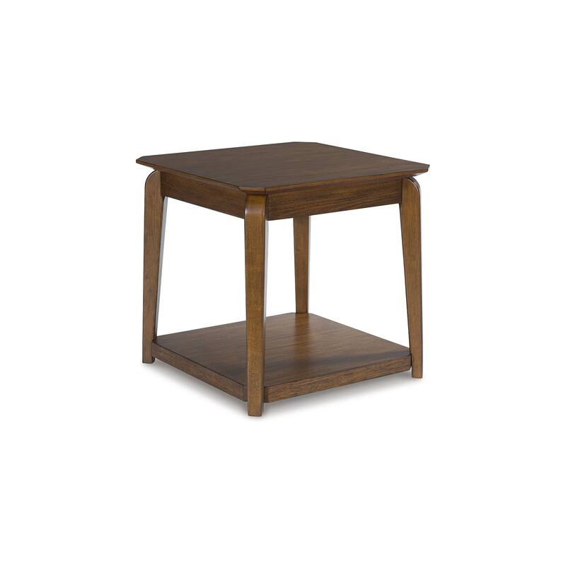 Signature Design by Ashley Trenmour Brown End Table - 25"W x 25"D x 24"H