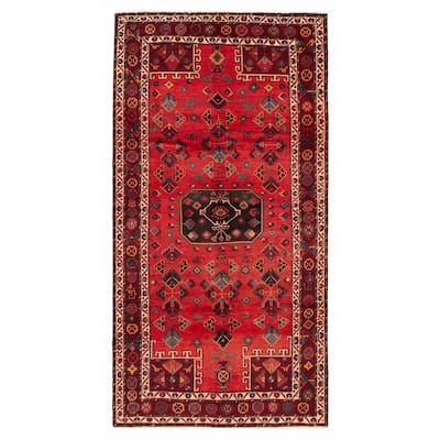 ECARPETGALLERY Hand-knotted Anadol Red Wool Rug - 5'0 x 9'8
