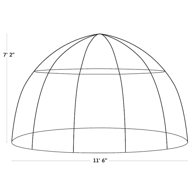 Haxnicks Garden Sunbubble - Walk-In Greenhouses - Large or Standard Size - Clear