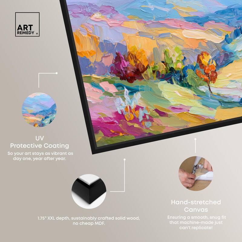 Colorful Valley I Canvas by Art Remedy