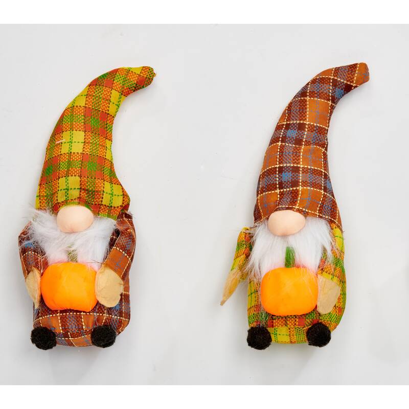 8" Tabletop Fall Gnome, Set of 2