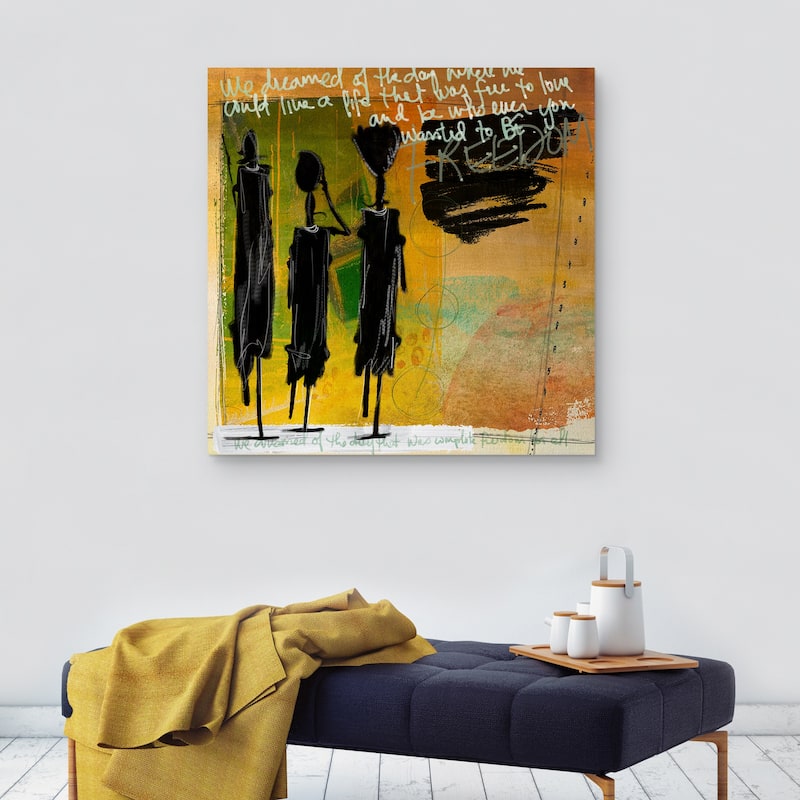 Tribe Yellow by Nikki Chu Canvas Art Print