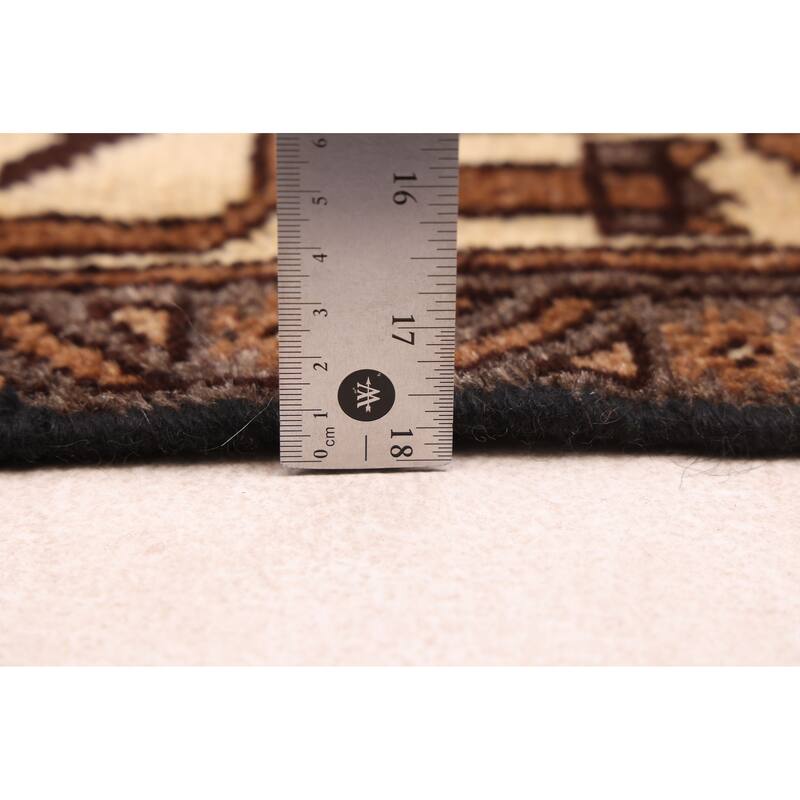 ECARPETGALLERY Hand-knotted Antalya Vintage Brown Wool Rug - 6'10 x 9'9
