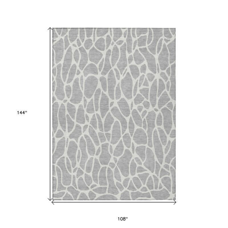 HomeRoots Geometric Transitional Rectangle Outdoor Rug