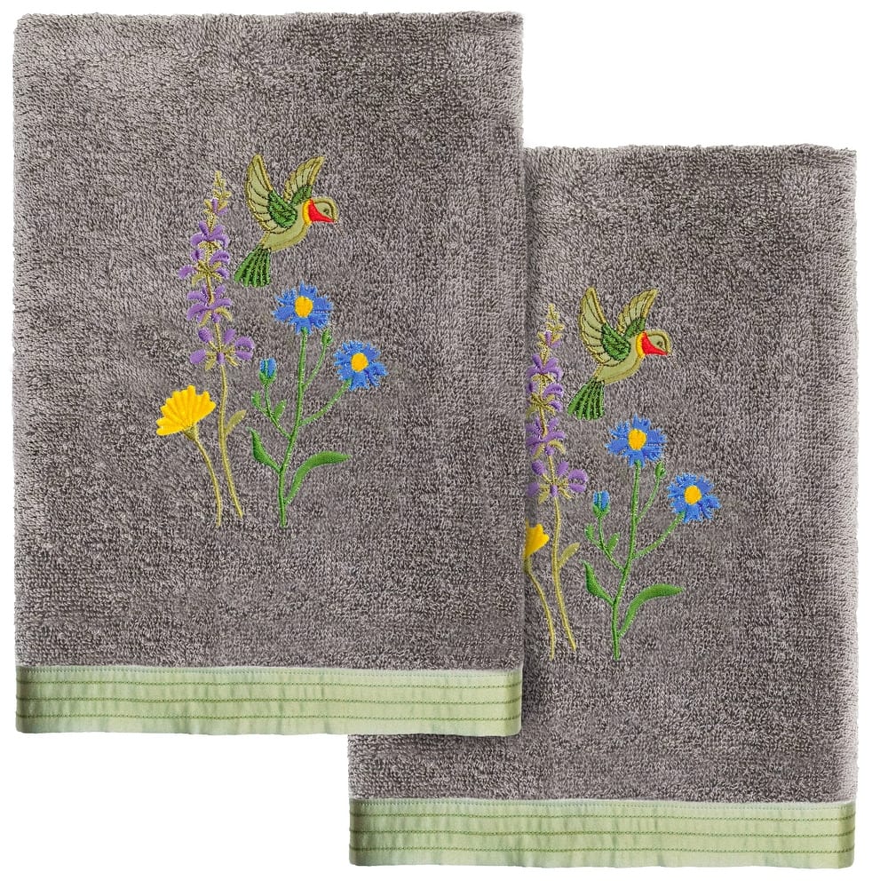 Authentic Hotel and Spa Turkish Cotton Hada 2 PC Hand Towel Set