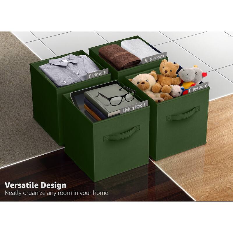 Sorbus 11" Foldable Storage Cube Basket Lightweight Organization Solutions - Single Pack - 11" x 10.5 x 10.5