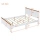 preview thumbnail 5 of 8, Queen Size Vintage Simple Platform Bed Frame with Rectangular Headboard