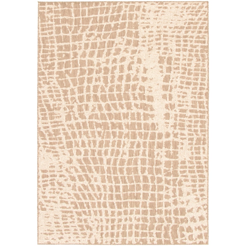 ECARPETGALLERY Sisal Safari Indoor/ Outdoor Rug - 7'10 x 10'2 - Taupe/Champagne
