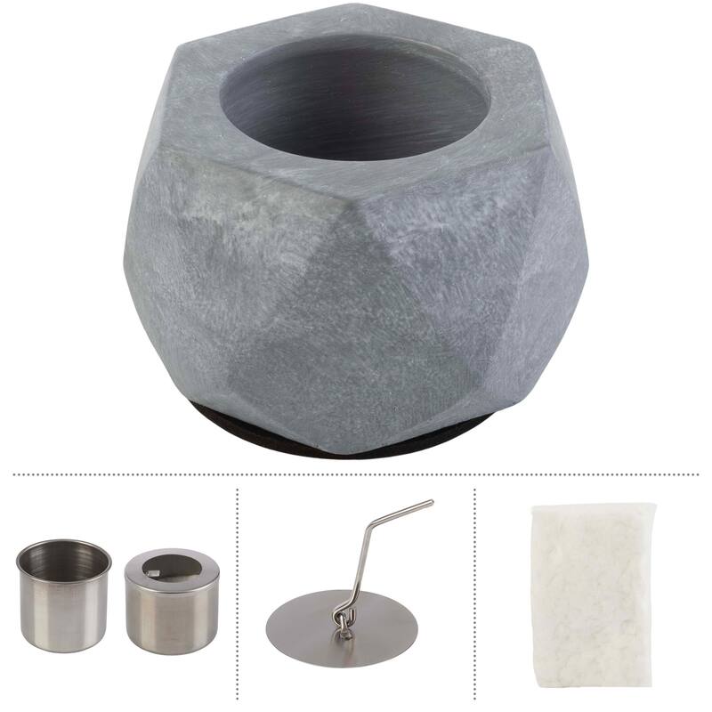 Pure Garden Bioethanol or Rubbing Alcohol Smokeless Tabletop Fire Pit